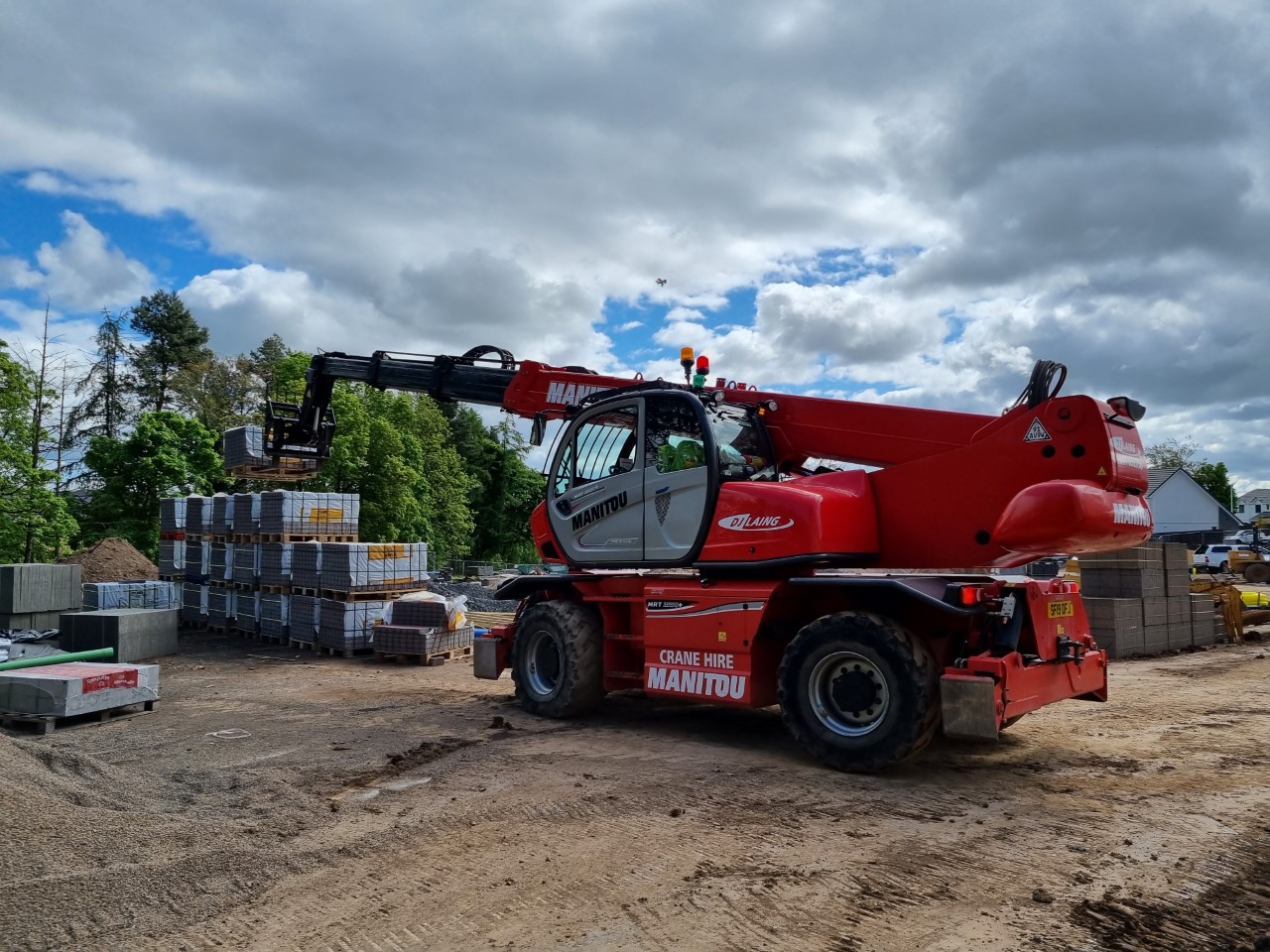 Manitou MRT 2550+ Roto Telehandler for Hire - DJ Laing